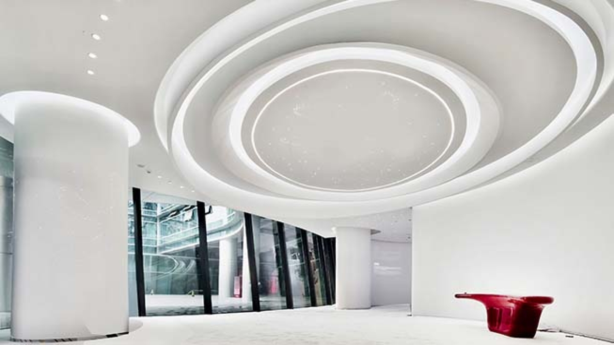 水羊全球面膜智能生產(chǎn)基地裙樓室內(nèi)精裝修設計