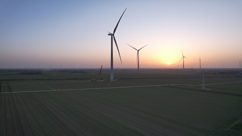 開門紅｜風(fēng)啟新程 中機國際總承包故城風(fēng)電項目全容量并網(wǎng)發(fā)電