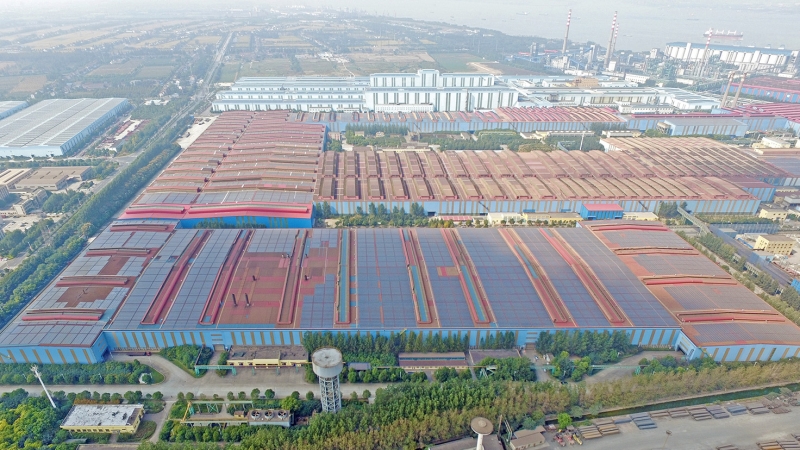 江蘇沙鋼集團(tuán)有限公司36MW屋頂分布式光伏發(fā)電項目EPC總承包